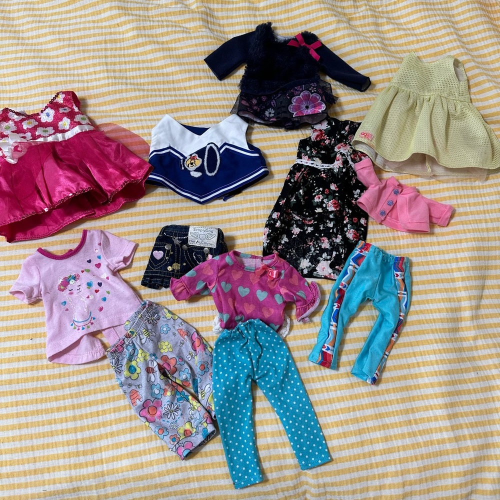 Generic/Build a Bear/Our Generation clothing lot